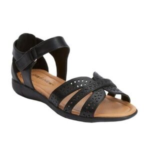 Comfortview Wide Width The Christiana Sandal in Black